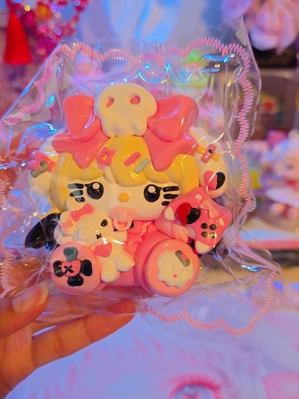 Pink Hk With Binky Squishy